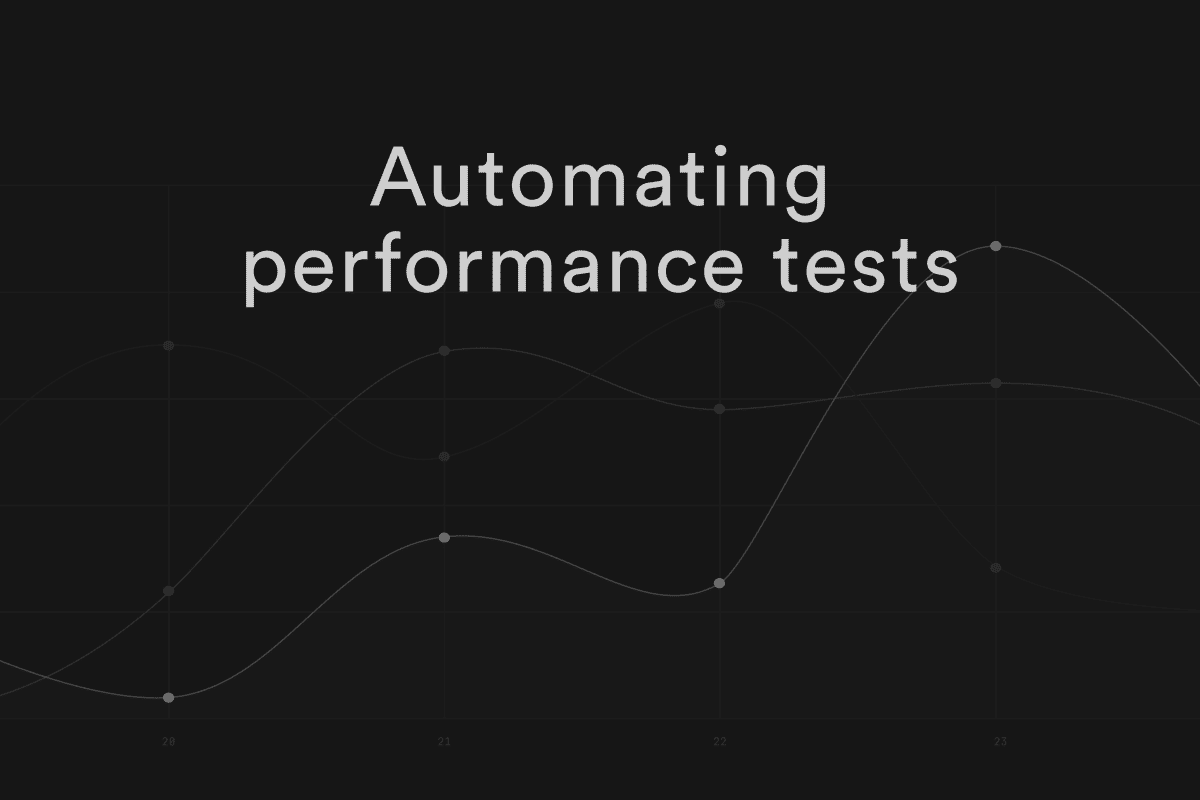 Automating performance tests